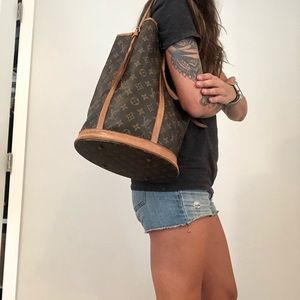 SOLD ON M! Auth Louis Vuitton Large Bucket Bag